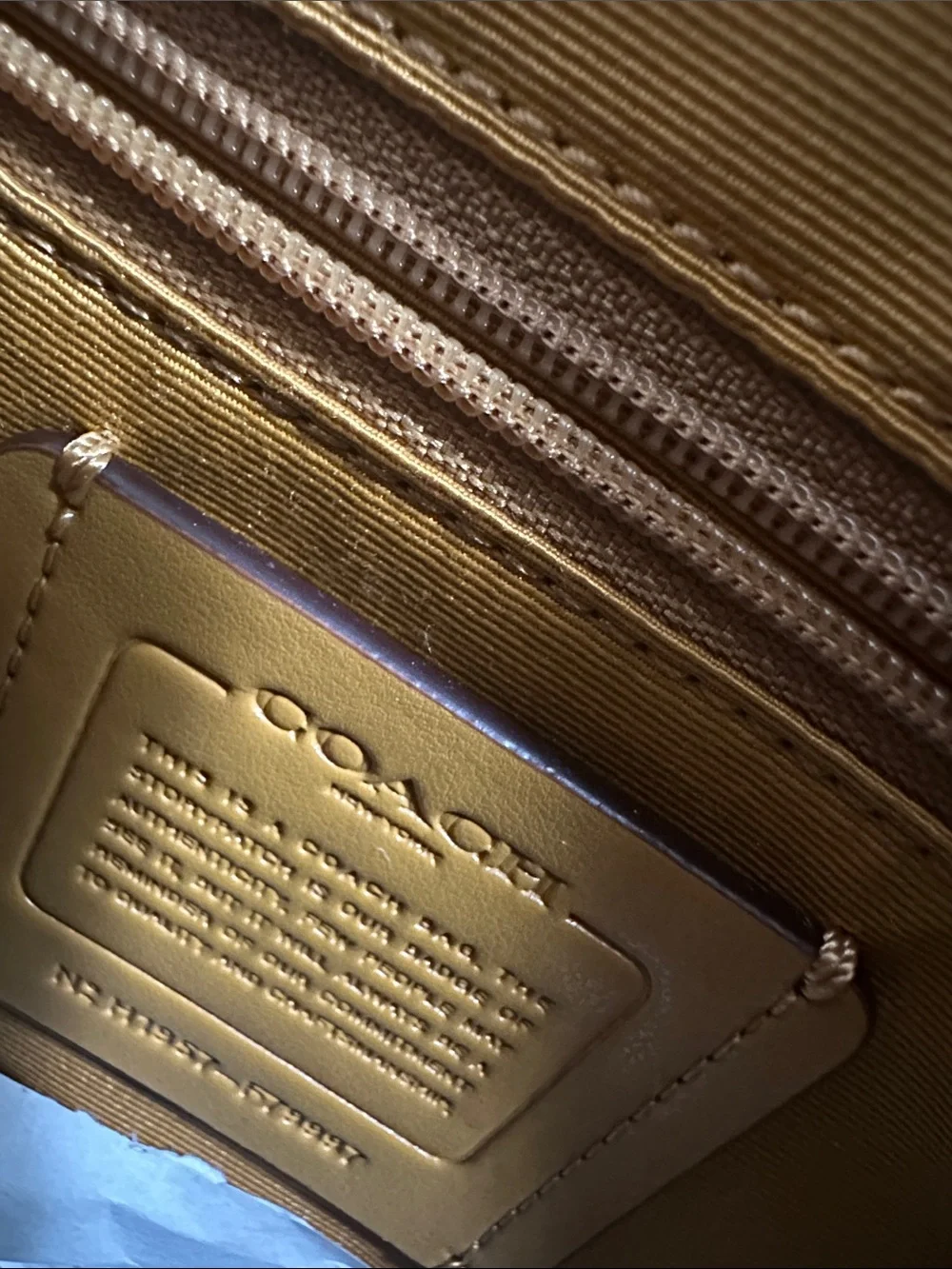 NWT Coach Mustard Yellow Leather Prairie Satchel
